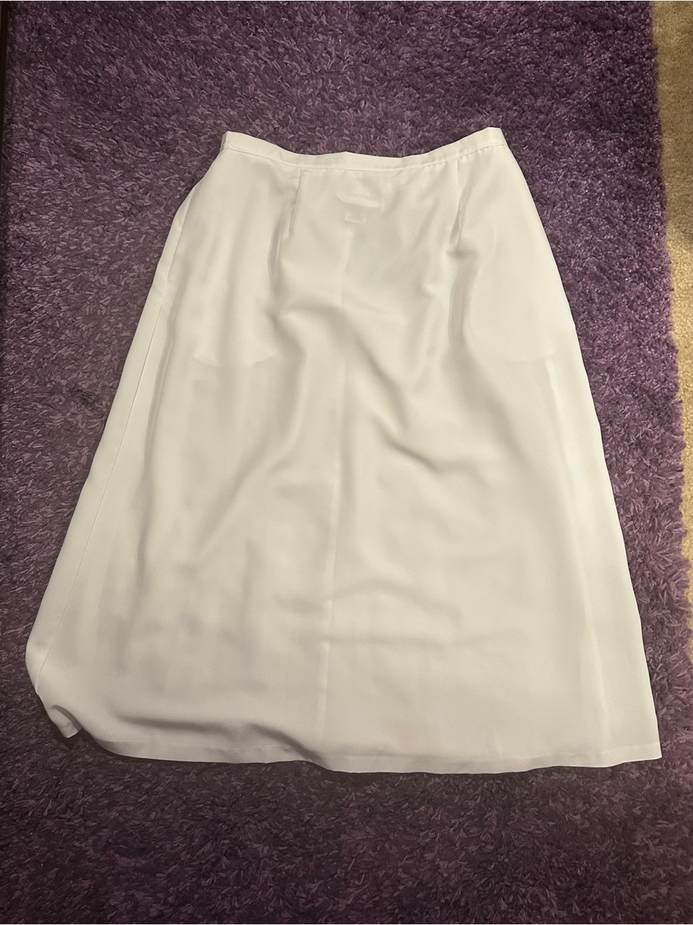 Graver Studio Women's White A-Line Midi Skirt Size PXL
